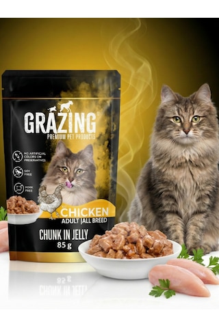 12li Kedi Yaş Maması Tavuklu Gelişim Sağlar 85 Gr X 12 Adet