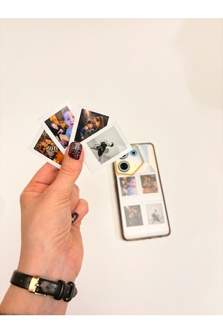 Mikro Polaraid Fotoğraf Baskısı Telefon Kılıfına Fotoğraf 4 Adet 5x7