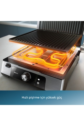 Philips 5000 Serisi Contact Grill Hd6301/90 2200 W Tost Makinesi