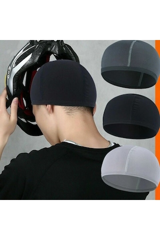 Chuangyinshop Siyah 1 Adet Nefes Alabilir Polyester Kask Astarı Ter Emici Bisiklet Ve Motosiklet Aksesuarı
