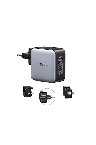 Ugreen 65w Gan 3 Portlu Seyehat Hızlı Şarj Cihazı , 90409