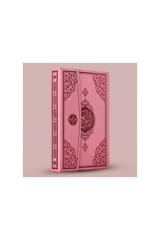 Pembe Çocuk Serisi Ayraçlı Orta Boy Bilgisayar Hattı Arapça Mıklepli Kuranı Kerim 17x24 Cm 616 Sayfa