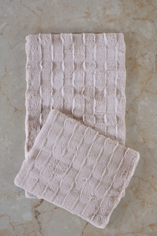 Elart Rita Paspas Takımı 60x100 Cm Bej Bej