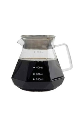 EPİNOX BOROSİLİKAT CAM KAHVE SÜRAHİSİ 600 ML (YKS-60)