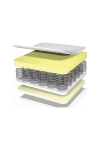 Uzunbebe Opalin Full Ortopedik 80X190 Opalin Silver Yaylı Yatak 80*190