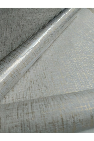 Krem Üzerine Işıltılı Gold Hafif Kabartmalı Sade Duvar Kağıdı 5²