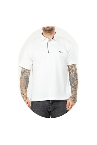 Nike Ef-4540 Erkek Polyester Mesh Polo Yaka T-shirt Beyaz