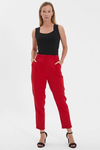 Selen Kadın Pantolon 24ysl5204 Kırmızı
