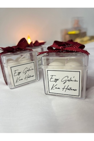 Hediyelik Mumlar Kurdelalı Buble Hediyelik Mum, Nikah Şekeri, Doğum, Sünnet, Düğün Nişan Söz 20 Adet