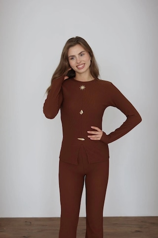 Kazax Ottoman Alt Üst Takım Kahve Pt510442 Kahve