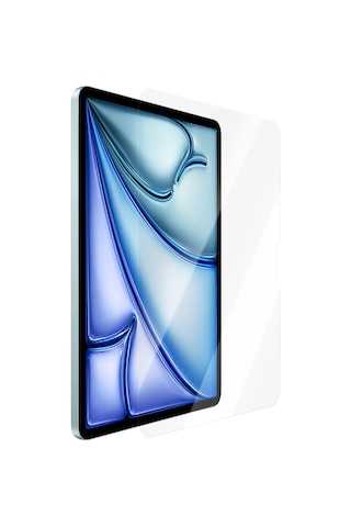 Apple Uyumlu iPad Air 13 2024 Caseworld Steel Shield Serisi Temperli Cam Ekran Koruyucu Kurulum Kitli