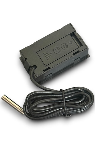 Mini Dijital Termometre Sıcaklık Ölçer - Siyah Pil Dahil