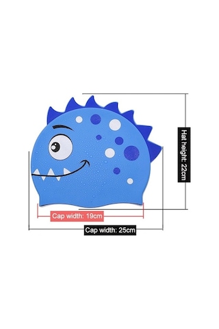 Artfulabode Yüzme Sones Silikon Rahat Pembe Karikatür Kap Dinozor Çocuk Ae Pembe