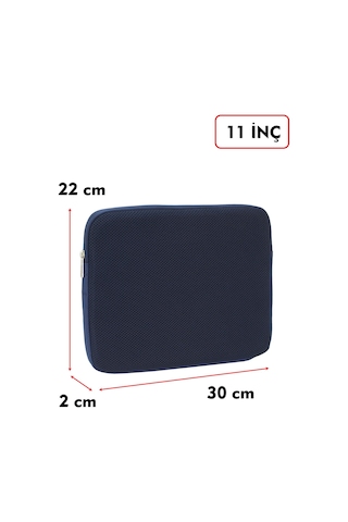 Dada Ultra Hafif 125gr Lacivert Renk File Tablet Kılıfı 10"-11" inç Air Darbe Emici Korumalı Unisex