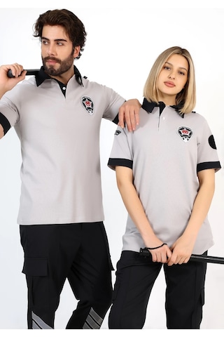 Yeni Tip Güvenlik Kısa Kol Penye Tişört Gri