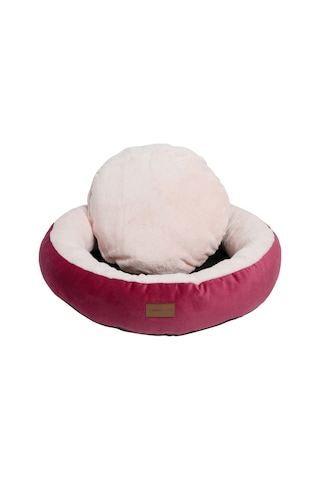 Peluş Minderli Küçük Ve Orta Irk Kedi Köpek Yatağı 62x65 Cm - Pem