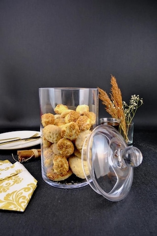 Digithome Tekli Cam Kapaklı Erzak Saklama Kabı Kavanoz Şeffaf 23,5 Cm Kv.sln.003 C1-1-288