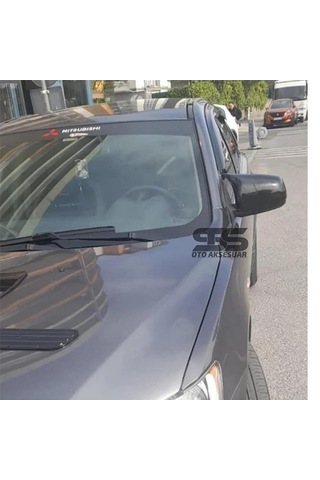 Mitsubishi Lancer 2008-2013 Uyumlu Batman Yarasa Ayna Kapağı Piano Black Abs Plastik