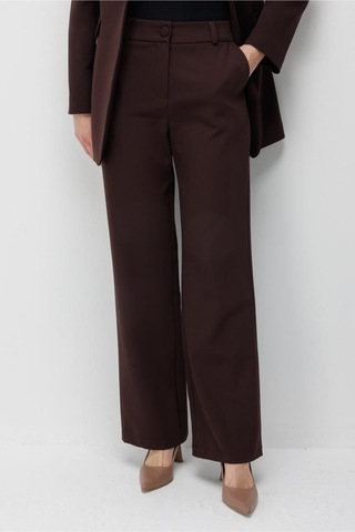 Mizalle Basic Double Klasik Kahve Pantolon Kahverengi