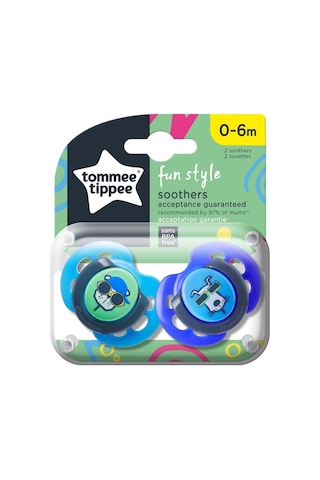 Tommee Tippee 2X Fun Emzik  0-6 Ay Lacivert
