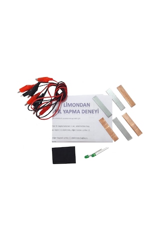 Ece Limondan Pil Yapma Deney Seti Sebze Meyveden Pil Yapma