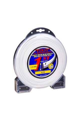 Motorlu Tırpan Misina 3.3Mm 46M Beyaz 6 Köşe Fırst