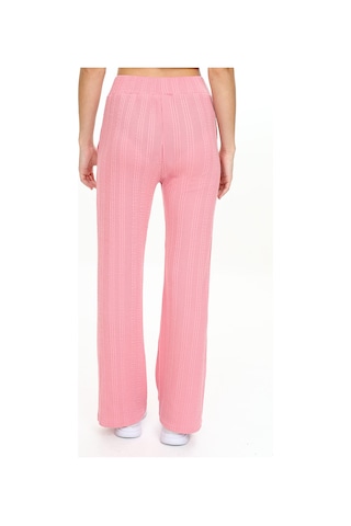 Denokids Kız Çocuk Boru Paça Pembe Basic Eşofman Altı Renkli Pembe