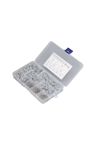 Suofeng 150 Adet Çift Tel Yaylı Boru Klembi, Çelik Malzeme, 5-14mm 10 Farklı Boyut, Dayanıklı Ve Korozyona Dirençli, Tarım Ve Sanayi Uygulamaları İçin