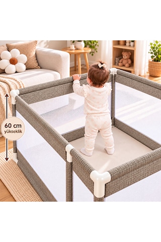Avocado Güvenli Çocuk Ve Bebek Oyun Alanı 180x120 Oyun Pedi Topları Oyun Parkı