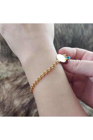 ALTINBEYI Doçlu Ata Çeyrek Altınlı Bileklik Sarı Altın