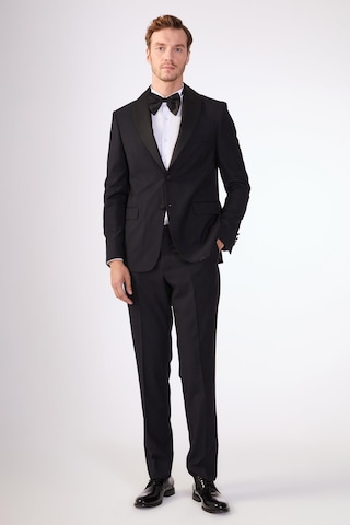 Dufy Lacivert Erkek Slim Fit Mono Yaka Smokin Takım - 79117 Lacivert