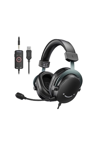 Fıfıne 3,5 Mm Ses Jaklı Oyun Usb Kulaklığı, 7.1 Surround Ses, Çıkarılabilir Mikrofon, Ses Kontrolü, Sku: Smgstkd688651b54