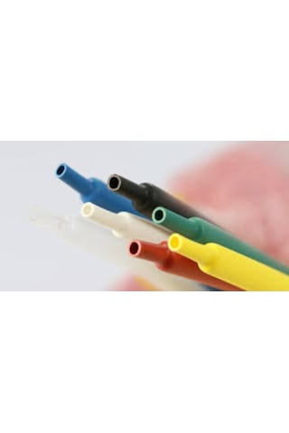 Makaron Isı İle Daralan Boru 6,4Mm Çap 1/4 Inc Şeffaf 5 M