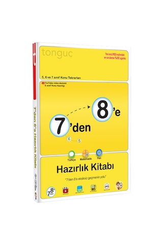 Tonguç Yayınları 7'den 8 'e Hazırlık Kitabı