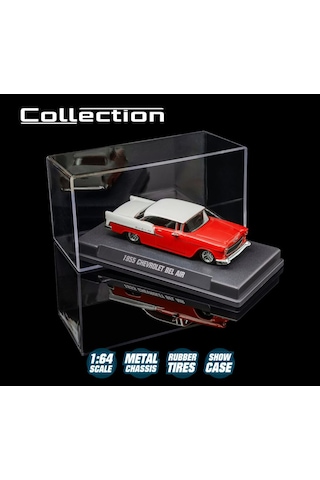 Majorette Collection Chevrolet Bel Air 1955 Model Araç Kırmızı / Beyaz Model Araba