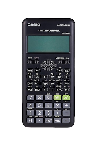 Casio Fx-82esplusbk Casio Bilimsel Fonksiyonlu Hesap Makinesi, 16.2 X 8 X 1.38 Cm, 252 Fonksiyon Çok Renkli