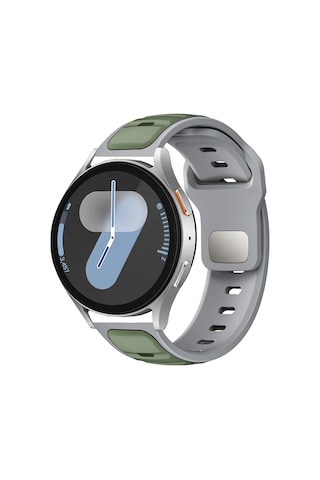 Samsung Uyumlu Galaxy Watch 46mm Gzst Krd-135 22mm Silikon Kordon Strap Kayış - Lacivert-siyah