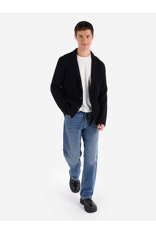 Colins Slim Fit Ceket Siyah Erkek Hırka Siyah