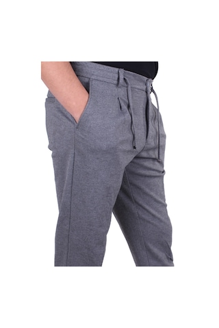 Dagoster Dmg23-611275 Gri Normal Bel Double Paça Flota Cepli Erkek Pantolon gri