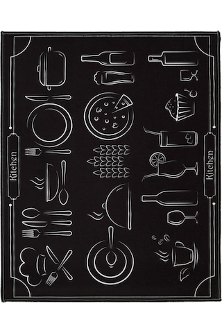 Baskılı Bulaşık Kurutma Matı 46x36 Cm Kurulama Bezi Örtüsü Mf-060