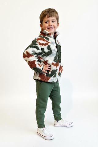 Fermuarlı Polar 3lü Takım Haki