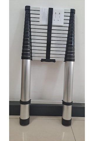 Teleskopik Merdiven 15 Basamaklı 625cm - 6,25 Mt 49 X 9,5 X 104 Cm Kapalı Konum