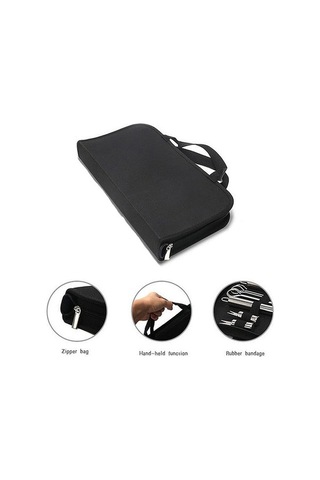 Wondernest 18'li Açık Sofra Seti Kamp Barbekü Piknik Alet Seti Termometreli Çok Renkli Çok Renkli