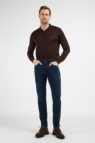 İmza Lacivert 5 Cep Slim Fit Denim Pantolon 1023255169 Lacivert