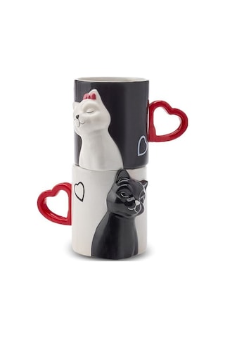 Karaca Love Cat 2'li Kupa 310 ml