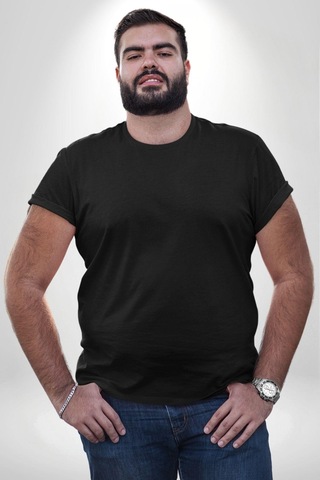 Angemiel Gerçeklikten Uzak Tutun Büyük Beden Siyah Tişört Kadın Erkek Ünisex Sırt Baskılı Siyah