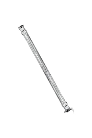 1" 10 Bar Paslanmaz Örgülü Hidrofor Hortumu Düz Flex Hortum Rakor & Nipel 90 Cm