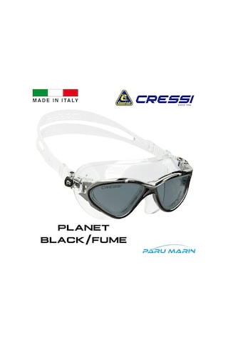 Cressi Planet Black / Füme Yüzücü Gözlüğü