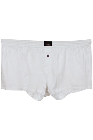 5 Adet Büyük Beden Penye Boxer Beyaz Beyaz