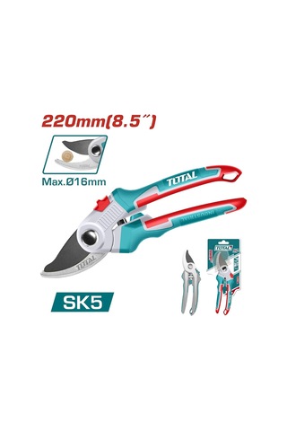 Budama Makası, 220mm 8.5 , Max Ø16mm, Turquoise